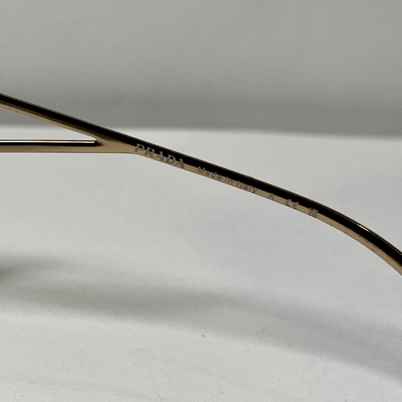 Timeless Prada Gold Cat Eye Sunglasses Slightly Used Comes in Original Box! main image 7